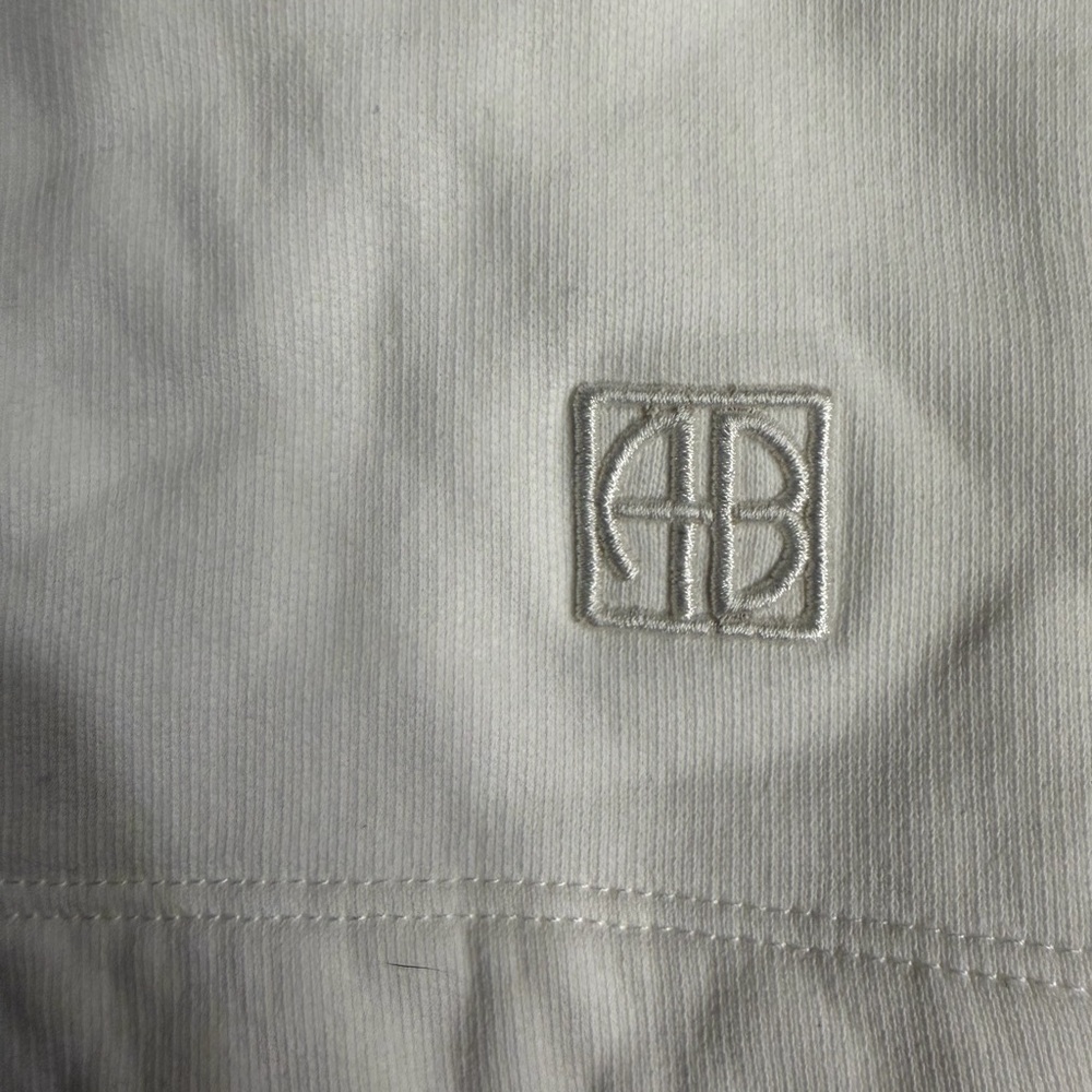 Anine Bing Kam Embroidered cotton-jersey shorts - Picture 5 of 6